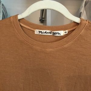 Michael Stars Cropped Rib Tee